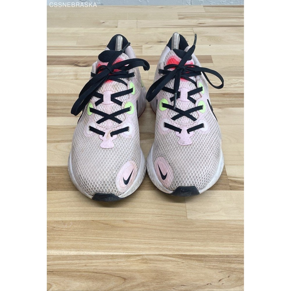 Nike‎ Light Pink Neon Green Renew Sneakers Size 9 Running - Size 8.5
